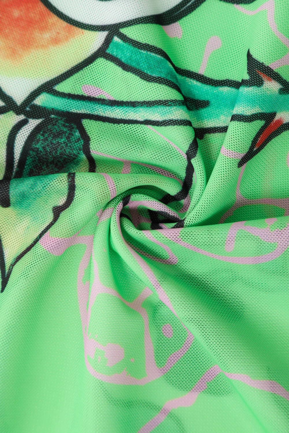 BUTTERFLY GARDEN - MESH DRESS - GREEN - Image 11