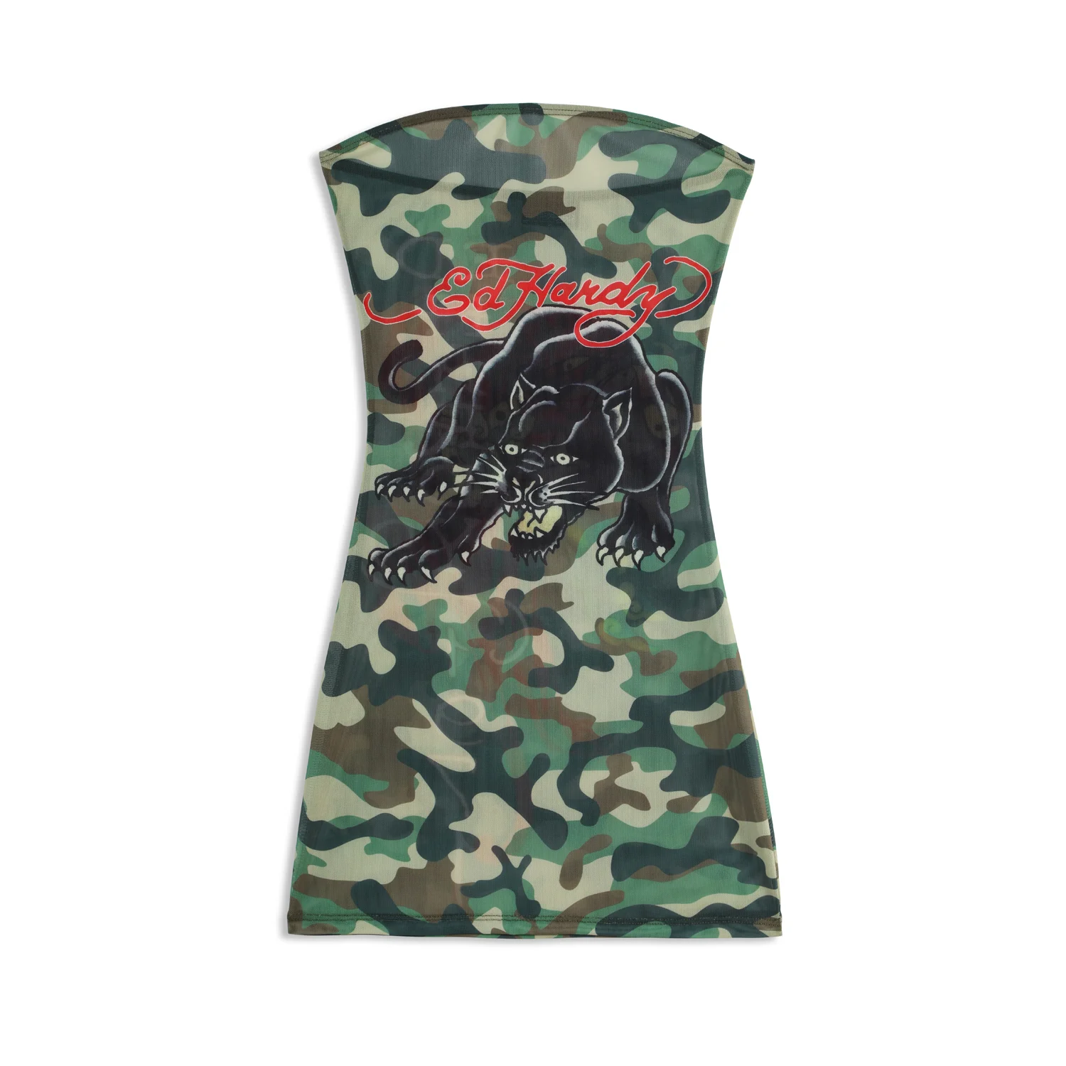 CAMO KITTEN - MESH TUBE DRESS - CAMO - Image 3
