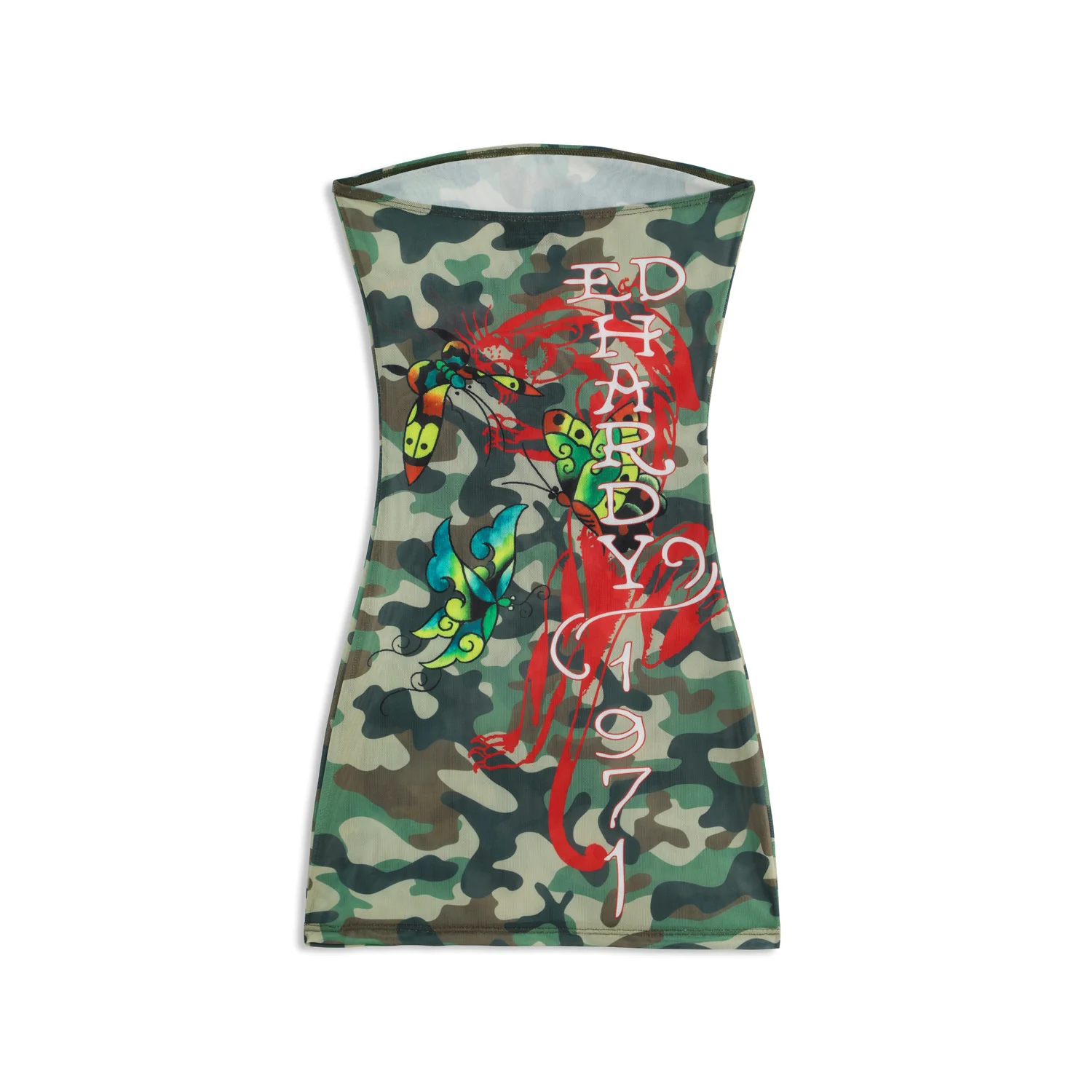 CAMO KITTEN - MESH TUBE DRESS - CAMO - Image 5