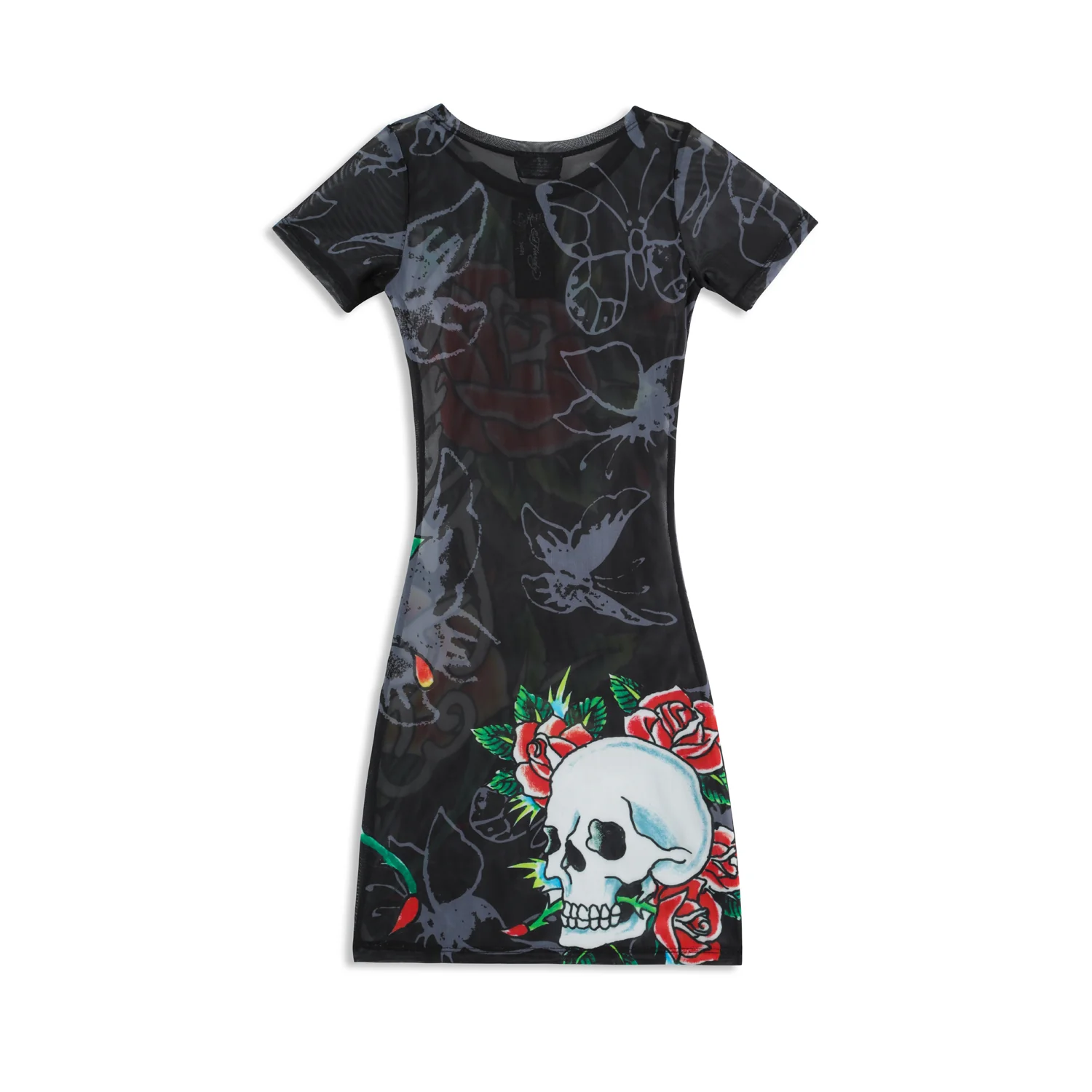 GOTH PIXIE - MESH DRESS - BLACK - Image 4