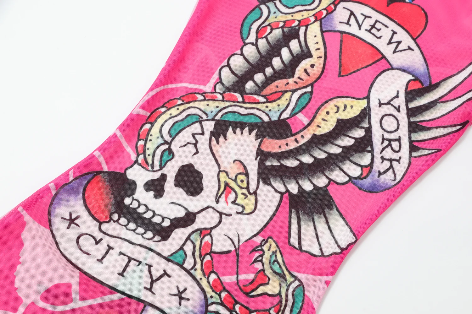 NYC EAGLE - MESH DRESS - PINK - Image 9