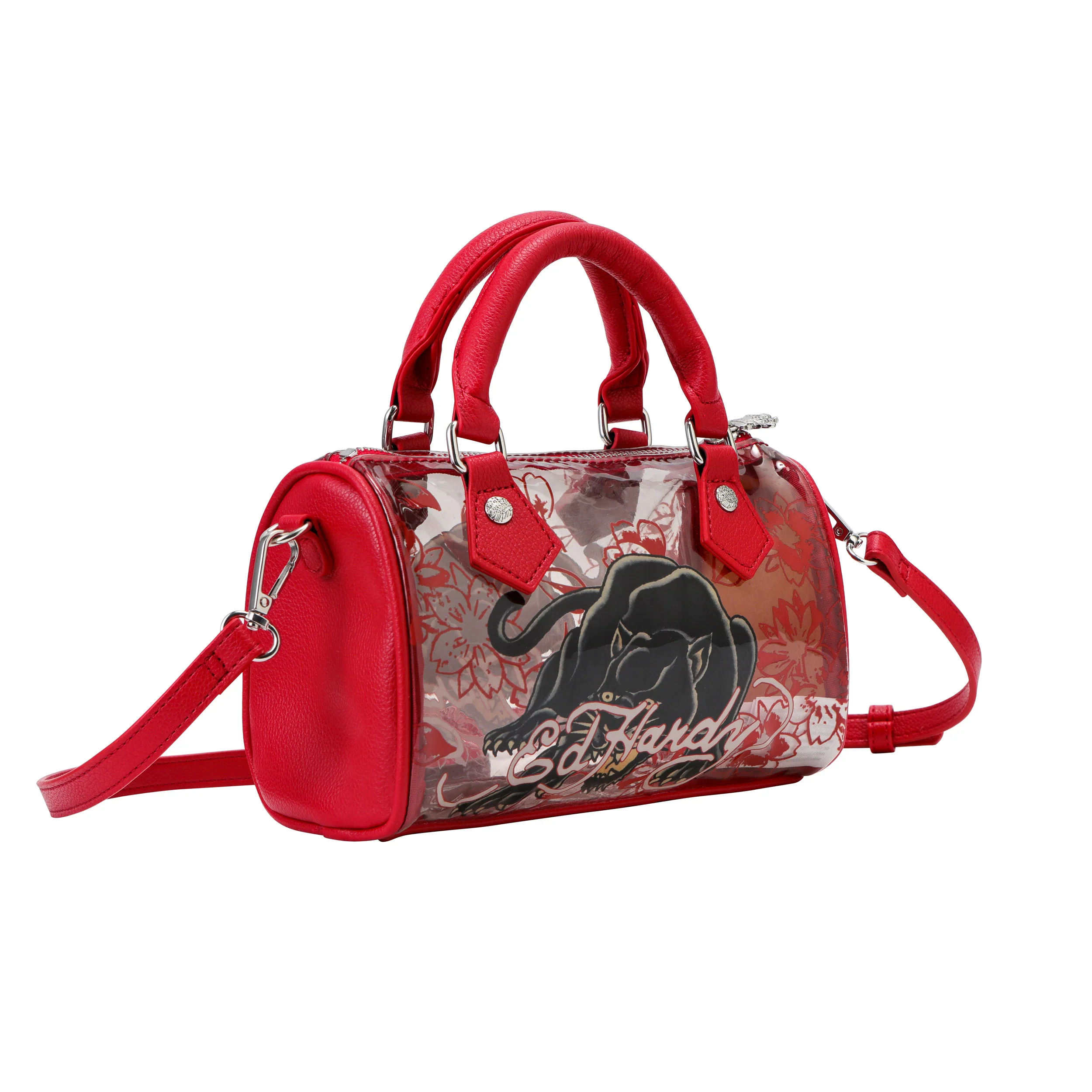 Red Ed Hardy PVC Small Beach HandBag - Classic Panther - NO CANCELLATIONS/RETURNS - Image 3