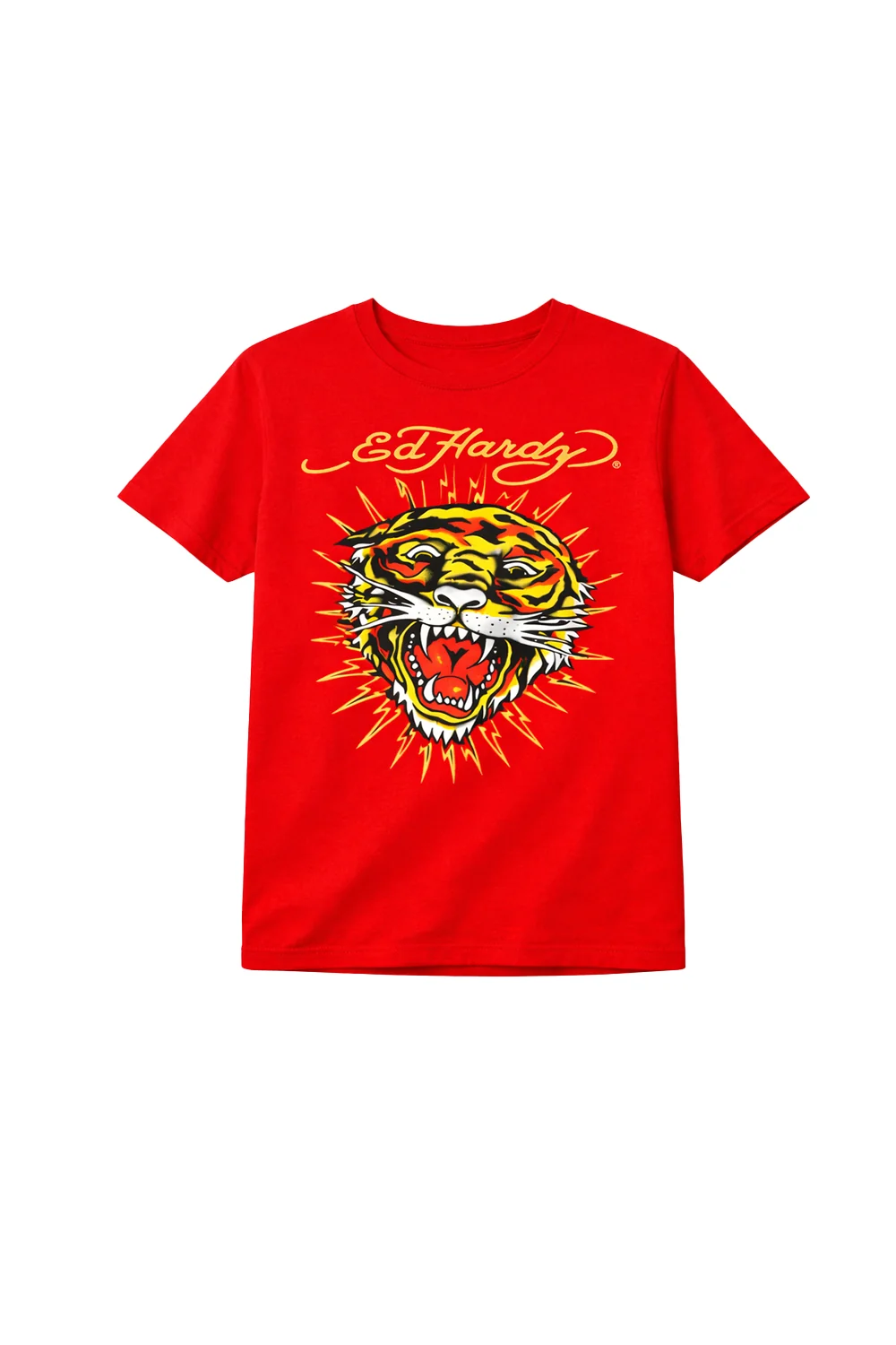Youth Tiger Sparks T-Shirt - Red - Image 2